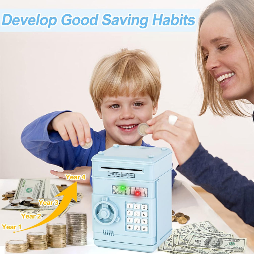 Refasy Piggy Bank Cash Coin Can ATM Bank Electronic Coin Money Bank for Kids-Hot Gift