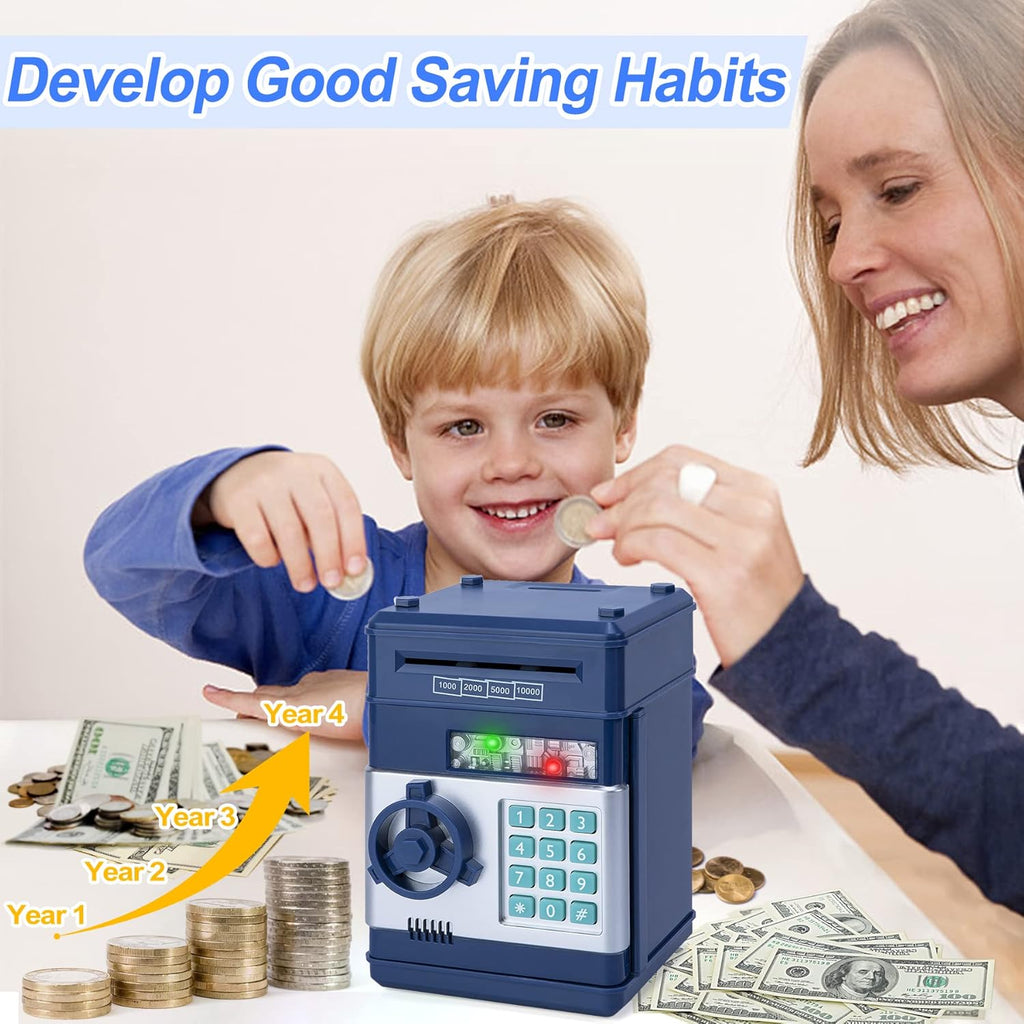 Refasy Piggy Bank Cash Coin Can ATM Bank Electronic Coin Money Bank for Kids-Hot Gift
